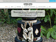 Tablet Screenshot of conjurerskitchen.com